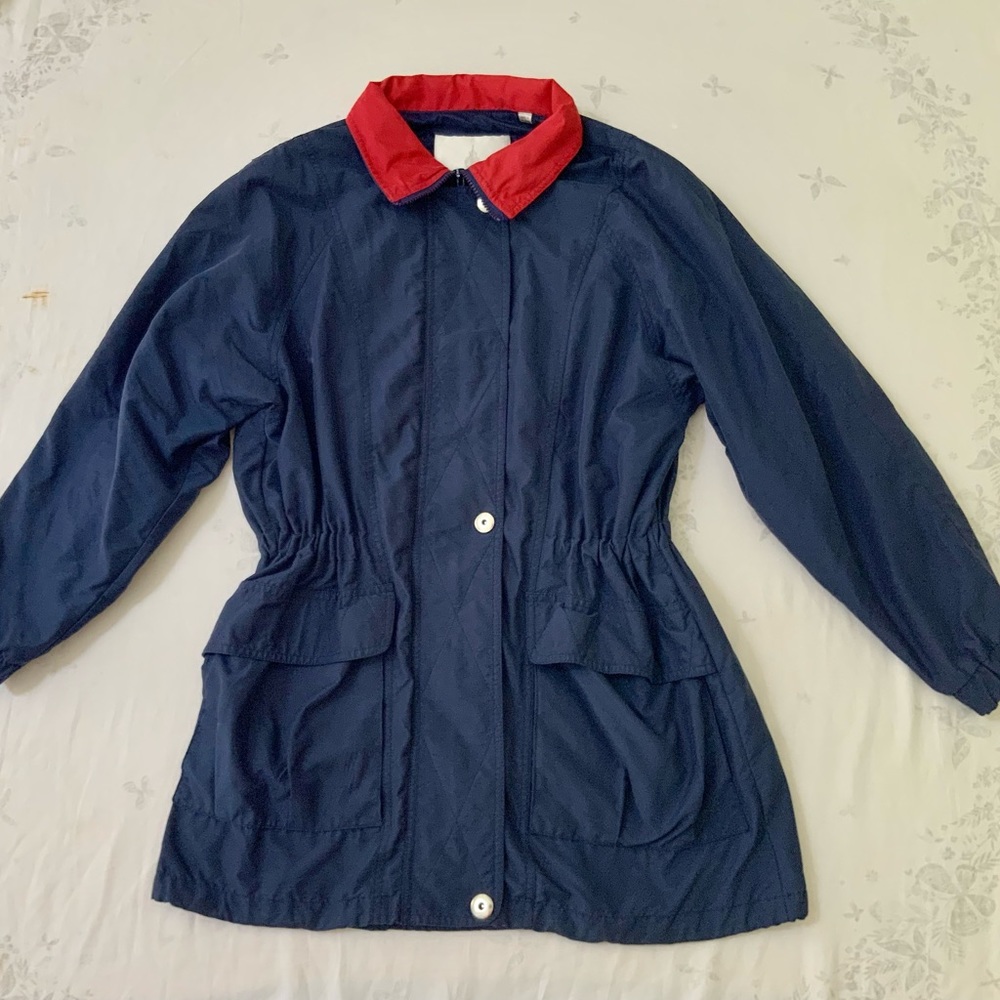 Vintage London Fog Jacket Size Small Cinched Waist Missing Hood